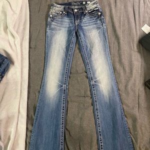 Miss me signature boot jeans with embellishments